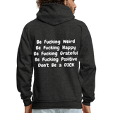 DON'T BE Hoodie - charcoal grey