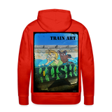 Train Art - red