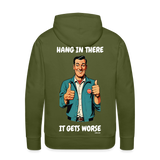 Hang In There - olive green