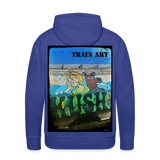 Train Art - royal blue