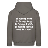 DON'T BE Hoodie - asphalt gray