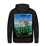 Train Art - charcoal grey