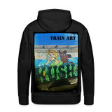 Train Art - black