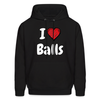 I LOVE BALLS Hoodie - black