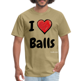 I LOVE BALLS - khaki