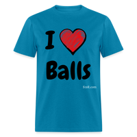 I LOVE BALLS - turquoise