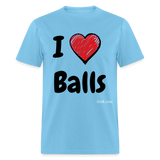 I LOVE BALLS - aquatic blue