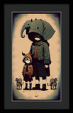 Elephant Pack - Framed Print