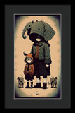 Elephant Pack - Framed Print
