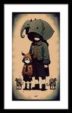 Elephant Pack - Framed Print