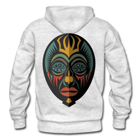 AFRICAN MASK 5 Hoodie - light heather gray