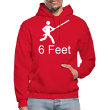 6 Feet Hoodie - red