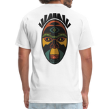 AFRICAN MASK 3 - white