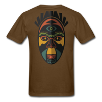AFRICAN MASK 3 - brown