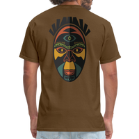 AFRICAN MASK 3 - brown
