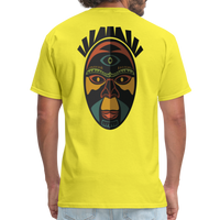 AFRICAN MASK 3 - yellow