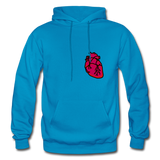 HEART AWARENESS Hoodie - turquoise