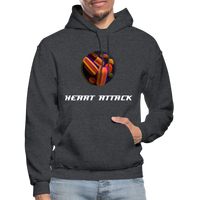 HEART ATTACK Hoodie - charcoal grey
