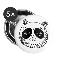 PANDA Buttons small 1'' (5-pack) - white
