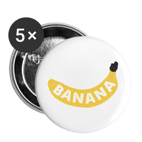 BANA Buttons small 1'' (5-pack) - white