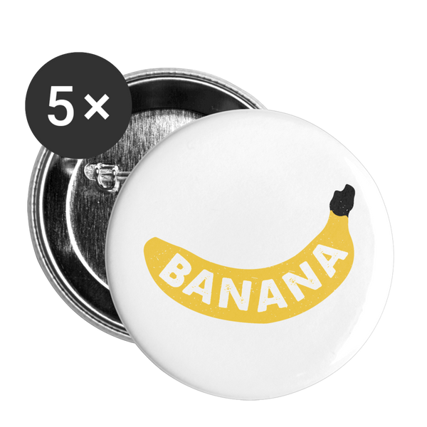 BANA Buttons small 1'' (5-pack) - white