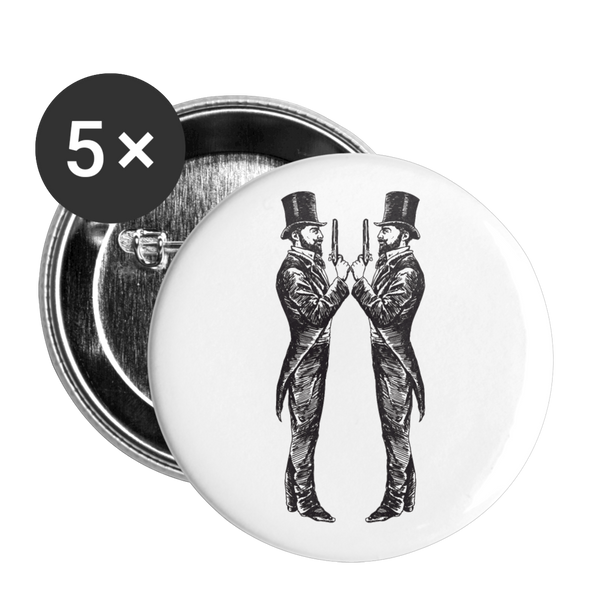 DRAW Buttons small 1'' (5-pack) - white