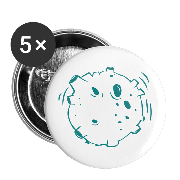 PASS Buttons small 1'' (5-pack) - white