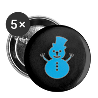 SNOW BUNNIE Buttons small 1'' (5-pack) - white