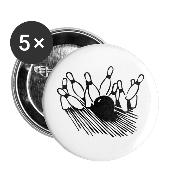 STAKER Buttons small 1'' (5-pack) - white
