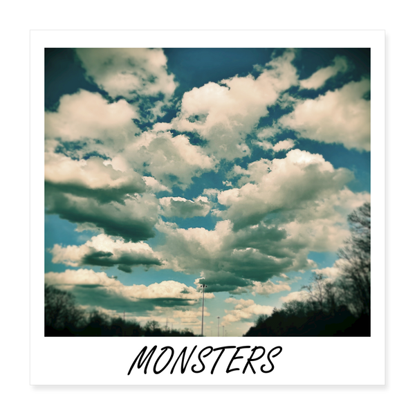 MONSTERS Poster 16x16 - white