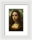 The Traveler Mona Lisa 2233 - Framed Print
