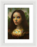 The Traveler Mona Lisa 2233 - Framed Print