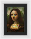 The Traveler Mona Lisa 2233 - Framed Print