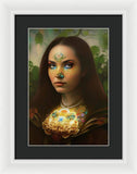 The Traveler Mona Lisa 2233 - Framed Print