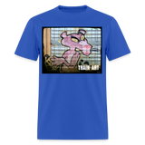 Train Art - royal blue