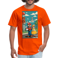 Mario and Princess - orange