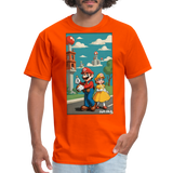 Mario and Princess - orange