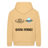 JUST SAYING Hoodie - light yellow