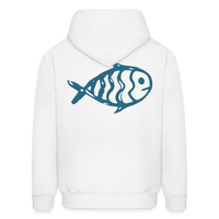 BLUE Hoodie - white