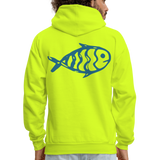 BLUE Hoodie - safety green