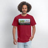 Train Art - dark red