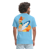 SURF AND TURF - aquatic blue