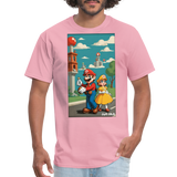 Mario and Princess - pink