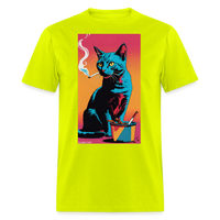 Caturday Afternoon - safety green