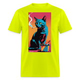 Caturday Afternoon - safety green