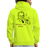 WHAT'S UP Hoodie - safety green