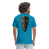 AFRICAN MASK - turquoise