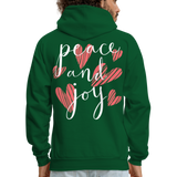 LOVE PEACE JOY - forest green