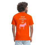 STOP LOOKING - orange