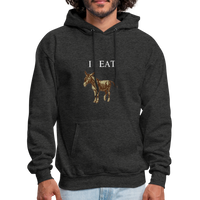 I EAT Hoodie - charcoal grey
